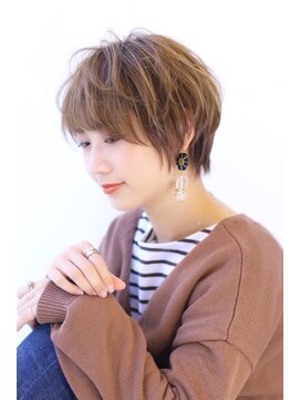 オーロ 宝塚店(ORO) 20代30代40代50代ひし形束感ショート透明感マロンベージュ