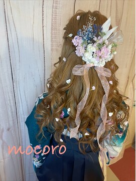 ヘアーセット モコロ(Hair Set MOCORO) ドライフラワー付き卒業式セット