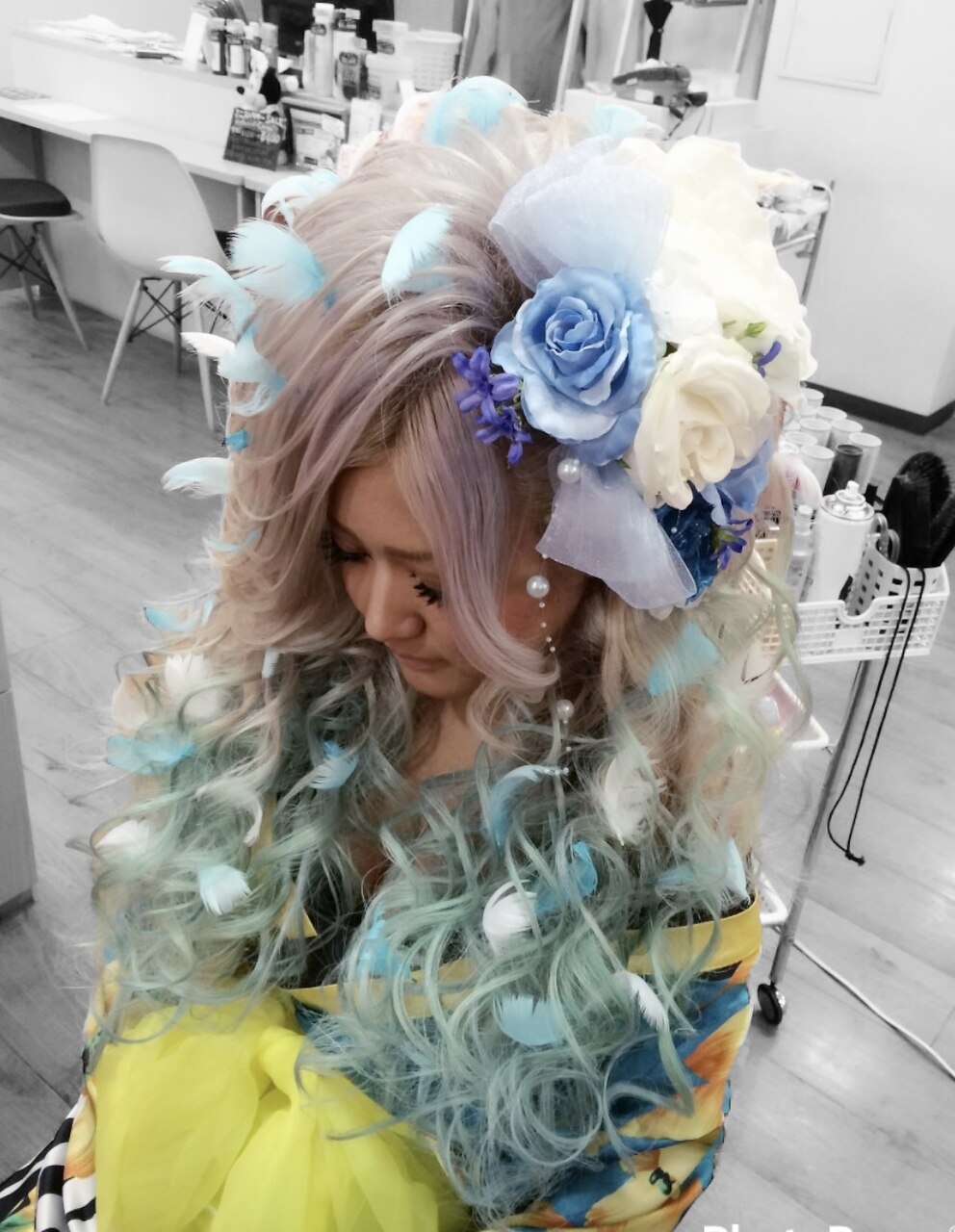 BLUE HAWAII /スジ盛り/盛り髪/巻きおろし：L161014234｜プリュス