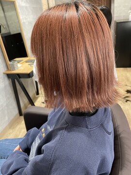 サロン ド ロイ(Salon de Roi) BLEACHありピンクベージュ×切りっぱなし☆