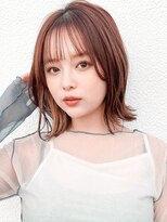 大人可愛いショコラアッシュヘルシースタイルくびれヘア