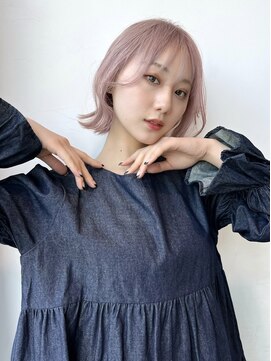 グリードヘアー セルフィッシュ(GREED hair SELFISH) 20代30代大人かわいいチョコレートカラーレイヤーショートボブ