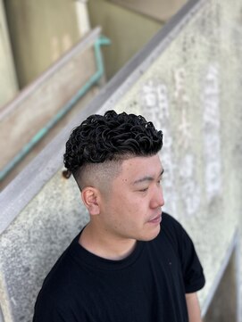 バーバー オールドランプ(BAR BER OLDLAMP) オールバック(パーマ)