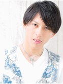 ビジネスシーンでも好感度大!七三分け束感ショートi仙台
