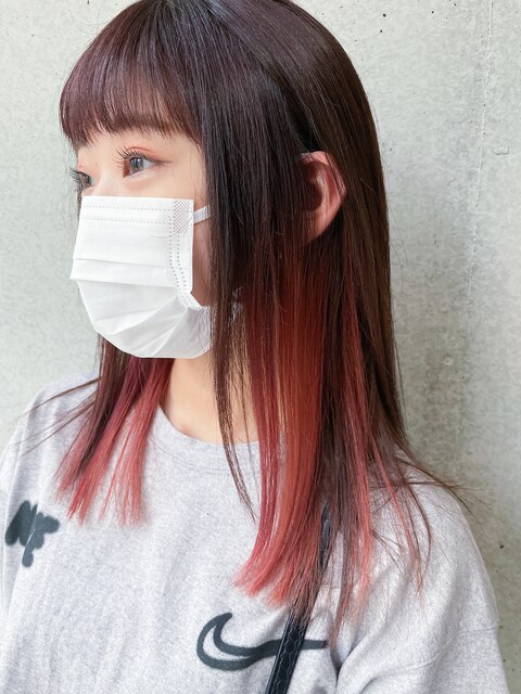 インナーカラーPINK