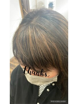 ヘアーデザインスペース リプル(hair design space Ripple) スタイリスト　山田あすか　/前髪ハイライト