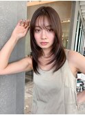 【安岡 大介】韓国レイヤー美髪ロングヘアざくざくワンカール