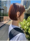 オレンジカラーボブ