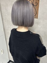 ルノン(LUNON) ホワイトシルバーカラー ブリーチ/ハイトーン/ボブ/韓国