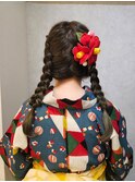 和装ヘアアレンジ ヘアセット 浴衣夏祭りのおしゃれに#2