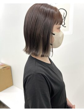 ジェノ(jjeno) 【jjeno】髪質改善ストレート×外ハネボブ×インナーカラー