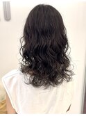 波巻きパーマ/ウェーブパーマ/くるくるパーマロングパーマ