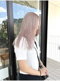 ハイトーンカラーミルクティーピンクベビーピンク色落ちかわいい