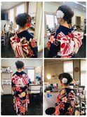 ショートヘアのアレンジメント