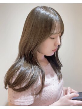 ザックジングウ 表参道(ZACC JINGU) ラテベージュ/縮毛矯正/ブリーチなしカラー