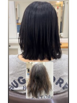 リルウ 阿倍野キューズモール(LILOU) 髪にドラマ　縮毛矯正