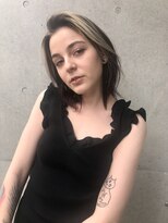 ロッサ(ROSSA)&nbsp;ハイライトカラーフェイスフレーミング黒髪暗めカラー小顔40代