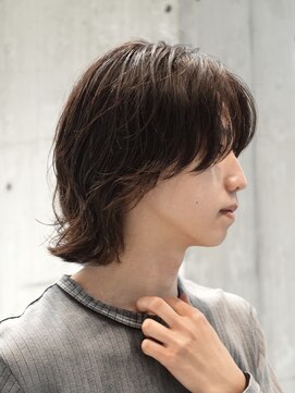 フィフス 大分(fifth) 大分メンズミディアムレイヤーボブスパイラルパーマ