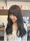 ブリーチなし透明感beigecolor×low layer cut