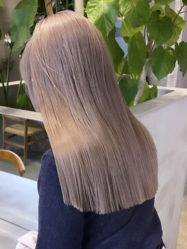 サンクマーケット 渋谷(cinq MARKET) 渋谷ダブルカラーミルクティーベージュヘーゼルベージュカラー