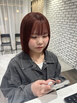 パトゥ 烏丸(patou)&nbsp;チェリーレッド×ボブ