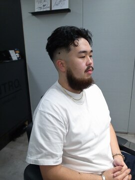 バーバーミドルスキンフェードラルフカール/渋谷