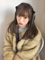 アンニュ(annuy)&nbsp;ヘアセット ヘアアレンジ ハーフツイン 20代 顔周りカット 艶髪