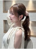 縛っても可愛い顔まわり　前髪カット　顔まわりカット