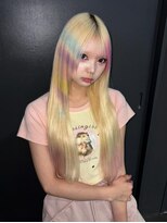 コエル(KOER)&nbsp;なんば/ブリーチで創る個性派レイヤーボブ＆デザインハイトーン