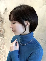 アフロート ルヴア(AFLOAT RUVUA)&nbsp;『岩田莉奈』40代50代お洒落な白髪染ショートボブ新宿ケアカラー