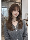 小顔レイヤーカット/韓国ヘア/ハッシュカット/梅田