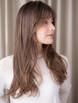 カバーヘアアンドスパ ブリス 浦和(COVER HAIR&SPA bliss) フレンチバング抜け感デジタルパーマフェミニンロング30代40代X
