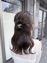ミニム ヘアー(minim hair)&nbsp;【minim×まは】カチモリハーフアップ