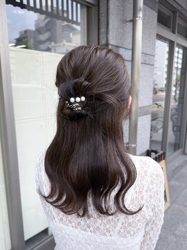 ミニム ヘアー(minim hair) 【minim×まは】カチモリハーフアップ
