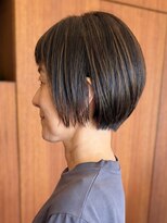 トップヘアー アヴェニュー 刈谷(TOPHAIR Avenue) 刈谷丸みショートボブ顎ライン白髪ぼかしハイライト40代50代60代