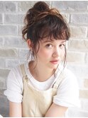 【nanuk＊ueki】お団子＊うぶ毛＊雨の日アレンジ