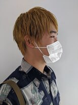 ソアヘアー(Soar hair)&nbsp;【Soar】ゴールドアディクシーカラー×メンズショート