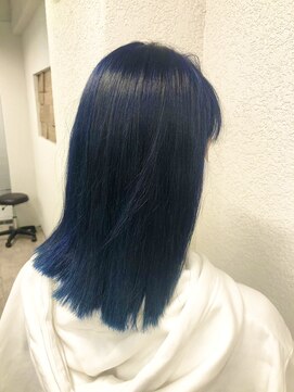 アジールヘア 所沢プロペ通り店(agir hair) ネイビーブルー10代20代30代