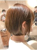 【朝楽ヘア◎】ぱつっとミニボブ