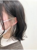 ボブウルフ グレージュカラー ダークアッシュ イメチェン