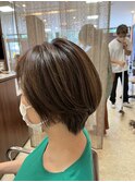 アッシュショートボブ