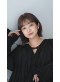 暗髪透明感×大人ショートボブ×ナチュラルボブ×外ハネボブ