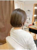 くびれボブヘア 小顔顔まわりカット ミニボブ