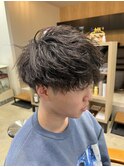 20代30代大人メンズヘア/ツーブロック/ツイストスパイラルパーマ