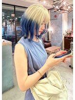 ロジェ(loje) 【loje】white blond & navy blue/デザインカラー