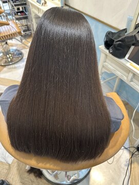 ロンドルーチェ 心斎橋(Lond luce) ダークアッシュ/ミディアムレイヤーカット［髪質改善/縮毛矯正］