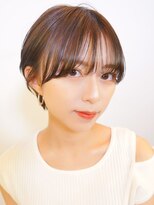 オーバーヘアー 所沢店(over hair)&nbsp;【over hair】丸みショート×シースルーバング