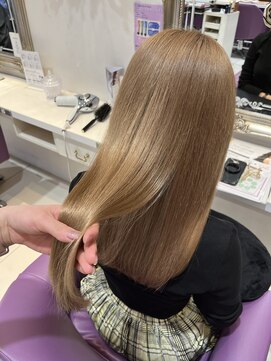 ハピネス 河原町店(Happiness) 髪質改善 レイヤーカット ベージュ グレージュ 20代 30代 40代