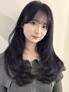 ユニコ(unico) 韓国風/レイヤー/小顔/前髪カット/髪質改善/グレージュ/透明感