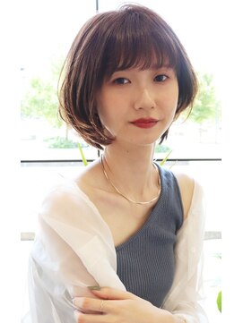 アイ(I.) 【 Ｉ. 】30代からのナチュラル前下がりショートボブ　川口